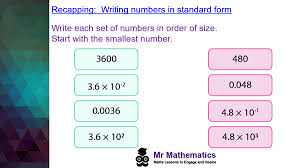 Subtract With Numbers In Standard Form