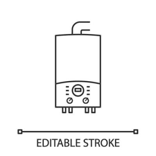 Electric Heating Boiler Linear Icon