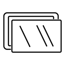 Tablet Protective Glass Icon Outline