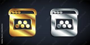 Gold And Silver Taxi Mobile App Icon
