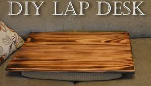 Diy Lap Desk With Burned Wood Finish
