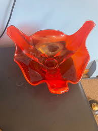 Viking Art Glass Heavy Persimmon 3