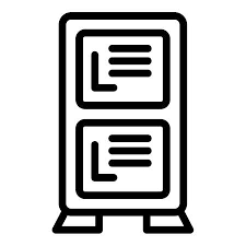 Deposit Room Locker Icon Outline