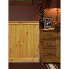 House Of Fara 0 67 Sq Ft North America Knotty Pine Tongue And Groove Wainscot Paneling Green 32p