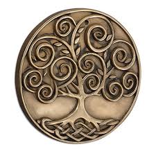 Bronze Plated Celtic Tree Of Life Wall