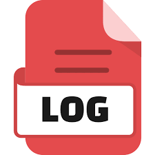 File Log Color Red Icon Svg Vector