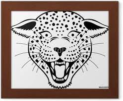 Canvas Print Leopard Head Icon Pixers Hk