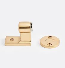 Traditional Floor Mounted Magnetic Door Stop Aged Brass 6728767