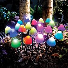 20 Piece Mushroom Colour Changing Solar