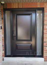 Front Door With Frosted Sidelights