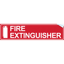 Fire Extinguisher Text Icon