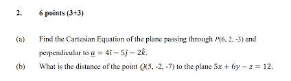 Find The Cartesian Equation Of