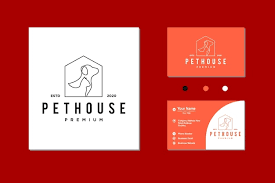 Dog Cat Pet House Icon Logo Vector