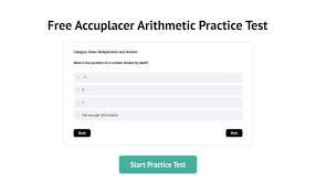 Accuplacer Math Practice Test Smart