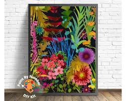 Abstract Flowers Paint By Number Kit