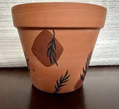 Hand Painted Terracotta Pot