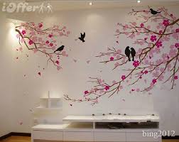 Cherry Blossom With Birds Wall Decal
