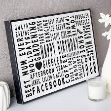 50th Birthday Personalized Word Art