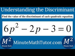 Find The Discriminant Of 2x 2 X 1 0
