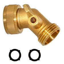 Solid Brass Garden Hose Elbow Connector