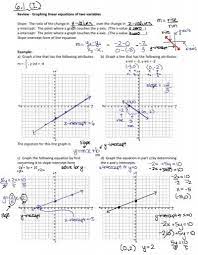 Graphing Linear Equations Pdf Nwss Allan