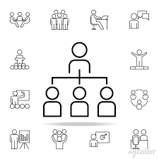 Organization Structure Icon Business