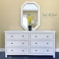 High Gloss Ratan 6 Drawer Dresser With