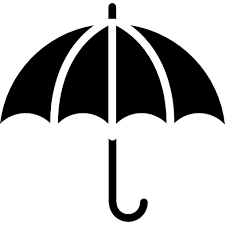 Open Umbrella Outline Free Weather Icons