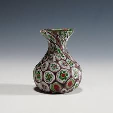 White Millefiori Vase