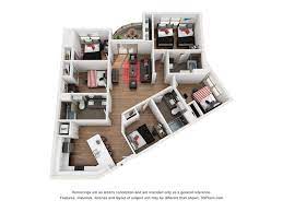 Apartment Layout Room Design Bedroom