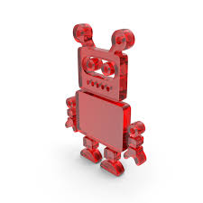 Small Male Robot Icon Glass Png Images