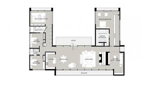 U Shaped House Plans With Courtyard