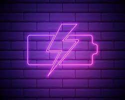Technology Icon Pink Neon Style