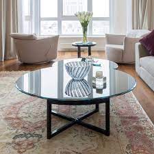 Fab Glass And Mirror 1 2 Thick Ogee Tempered Round Glass Table Top 48