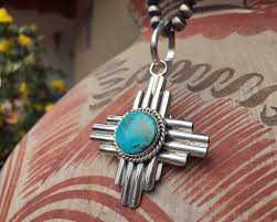 Turquoise Zia Pendant For Necklace