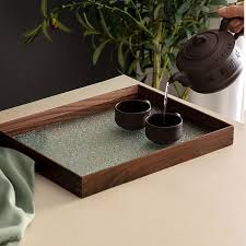 Home Wooden Tray Tea Tray Cup