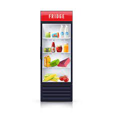 Modern Refrigerator With Vegetables