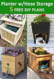 Diy Garden Hose Box With Planter Plans