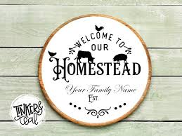 Welcome To Our Homestead Svg Farmhouse