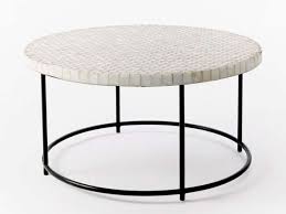Mosaic Tiled Coffee Table White