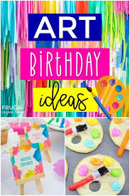 Colorful Art Birthday Party Theme Ideas
