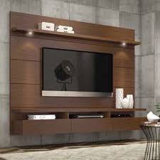 Brown Wooden Wall Mount Tv Unit At Rs