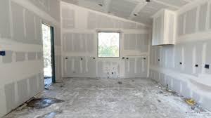 Interior House Tour Drywall Stage