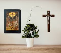 Wooden Religious Icon The Crucifixion