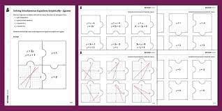 Solving Simultaneous Equations