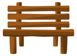Premium Vector Wooden Garden Bench