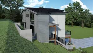 Sloping Lot Modern Style House