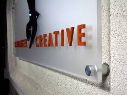 Creative1 Logo On Panel Acrylic Sign