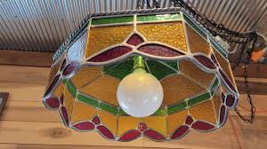 Leaded Stain Glass Pool Table Game Room