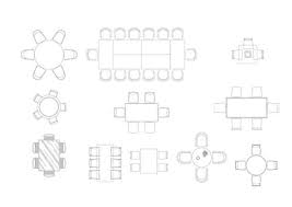 Floor Plan Table Vector Art Icons And